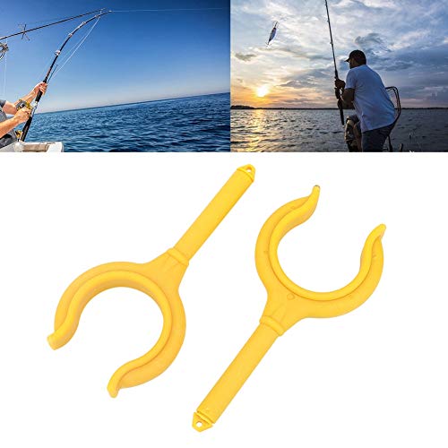 2 pcs Boat Oar Lock, Marine Rowlock Horn Side Mount, Fishing Rod Holder Bracket, for Marine Rubber Dinghy Accessories, Kayak,Cknoe,Marine Boat,Lifeboat - color: Yellow