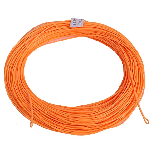 Kylebooker Weight Forward Floating Trout Fly Fishing Line WF3F-WF8 - color: Orange, size: WF4F-100FT