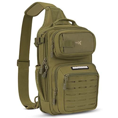 KastKing BlowBak Tactical Sling Tackle Bag-Lightweight Fishing Backpack Storge Fishing Gear and Equipment,Gift for Men - color: D: Desert Brown （14” X 8” X 6”）, size: Standard