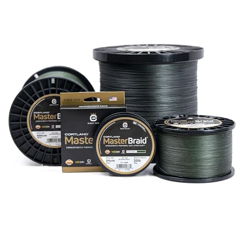 Cortland Master Braid Fishing Line Saltwater and Bass Fishing - size: 3500 YDS