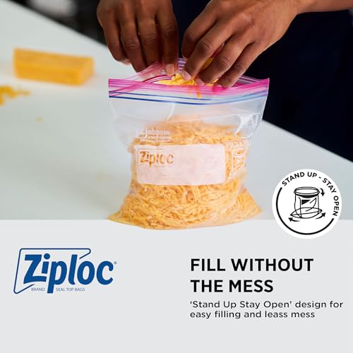 SC Johnson Professional Ziploc Brand Food Storage 2 Gallon Bags, Food Storage Ziploc Brand Bags, Commercial Pack, 100 Count Box, for Professional Use Only - size: 100 Count (Pack of 1)