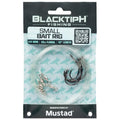 Mustad BlacktipH Live Bait Rig, Demon Wide Gap Circle Hook, Premium fluorocarbon Leader, Premium Rosco Swivel - size: Small