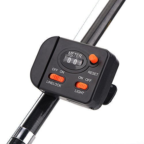 Digital Fishing Line Counter with Clip-On Spooler line Counter Fishing reels with Clip-On Spooler, 0-99.9M Depth Finder, Automatic Wire Release Accessoires de bobinage de Ligne