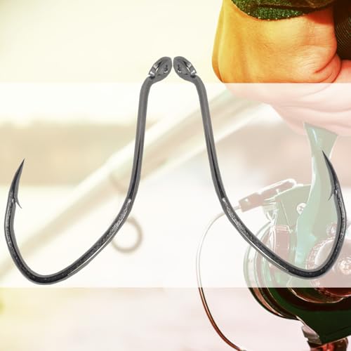 Catfishing Hooks Big River Bait Hook 25/50/100pcs, Fishing Hooks for Saltwater Freshwater,Catfish Striper Flathead Carp Bass 1# 1/0 2/0 3/0 4/0 6/0 8/0 10/0 - size: 50PCS 2#