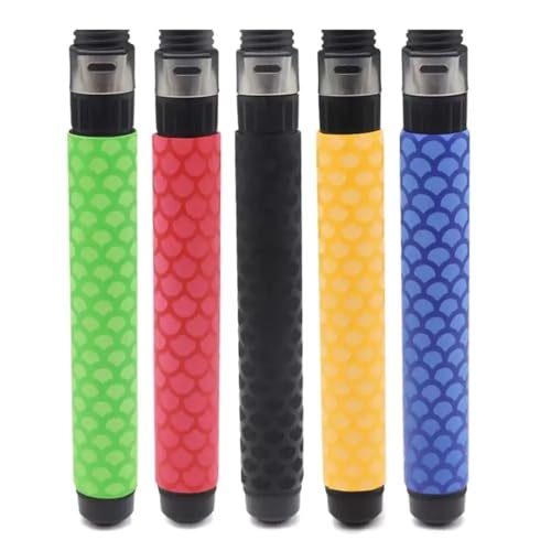 Fish Scale Pattern Heat Shrink Sleeve Wrap Fishing Bulding Handle Cork Rod Grip with Non Slip Waterproof and Insulation 1 Meters 8 Color 6 Size Choice Durable Repair (Yellow, 1M-15MM) - color: Yellow, size: 1M-15MM