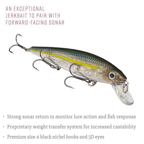 Strike King KVD Jerkbait 3 Hook - color: Sexy Ghost Minnow, size: 4.75 inch (Pack of 1)
