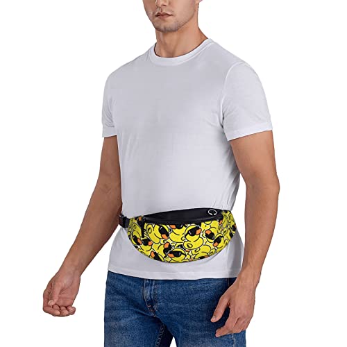 Funny Duck with Glasses Fanny Pack Crossbody Waist Bag Pack for Men Women. Belt Bag for Travel Walking Running Hiking Fishing. - color: Funny Duck With Glasses