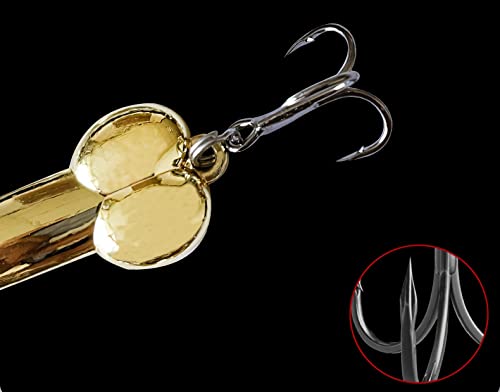5 Pieces Fishing Spoons Lure for Trout Bass Salmon,Fishing Treble Hooks Spinning Lures,Hard Metal Zinc Alloy Fishing Hooks,Fishing Tackles Spoon Spinner Baits kit for Freshwater Saltwat - size: 0.70OZ