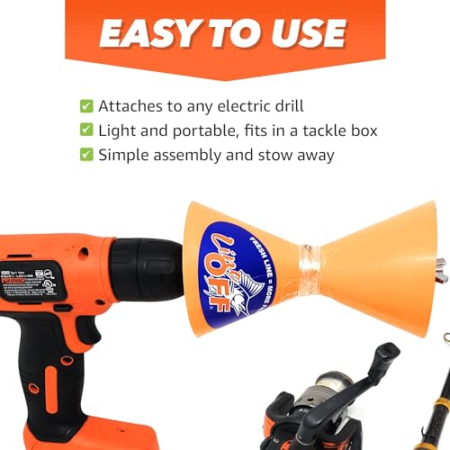 Line Off Stripper Removes Strip Line Fishing Reel Accessories (Orange)