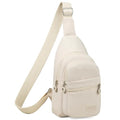 Banelu Small Sling Backpack Crossbody Bags for Women Men, Small Sling Bag Cross Body Bag Fanny Packs Crossbody Purses - Beige - color: C Beige