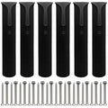 Litoexpe Fishing Rod Holder Bracket Wall Mounted - size: Black