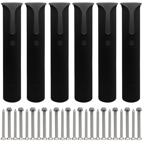 Litoexpe Fishing Rod Holder Bracket Wall Mounted - size: Black