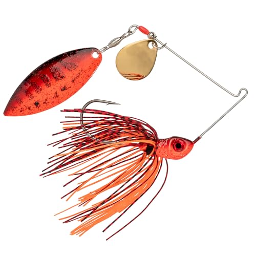 Strike King Red Eyed Special Fishing Lure, Spinnerbait - color: Fire Craw, size: 3/8oz