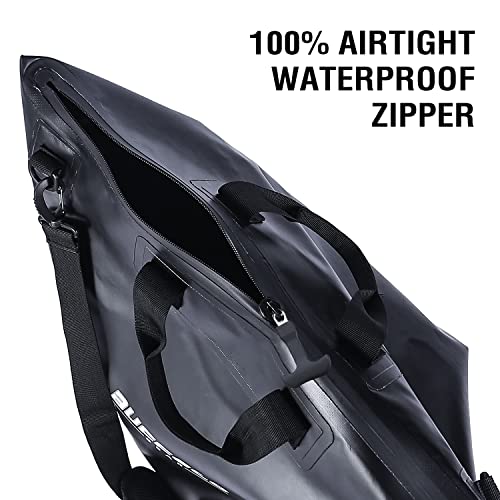 Buffalo Gear Fish Tournament Weigh in Bag for Bass Fishing, Heavy Duty Fish Bag for Caught Fish Waterproof,Leakproof,Puncture Resistant - color: Black-25×23in