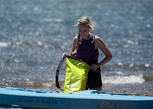 MARCHWAY Floating Waterproof Dry Bag Backpack 5L/10L/20L/30L/40L, Roll Top Sack Keeps Gear Dry for Kayaking, Rafting, Boating, Swimming, Camping, Hiking, Beach, Fishing - color: Bright Yellow, size: 5L