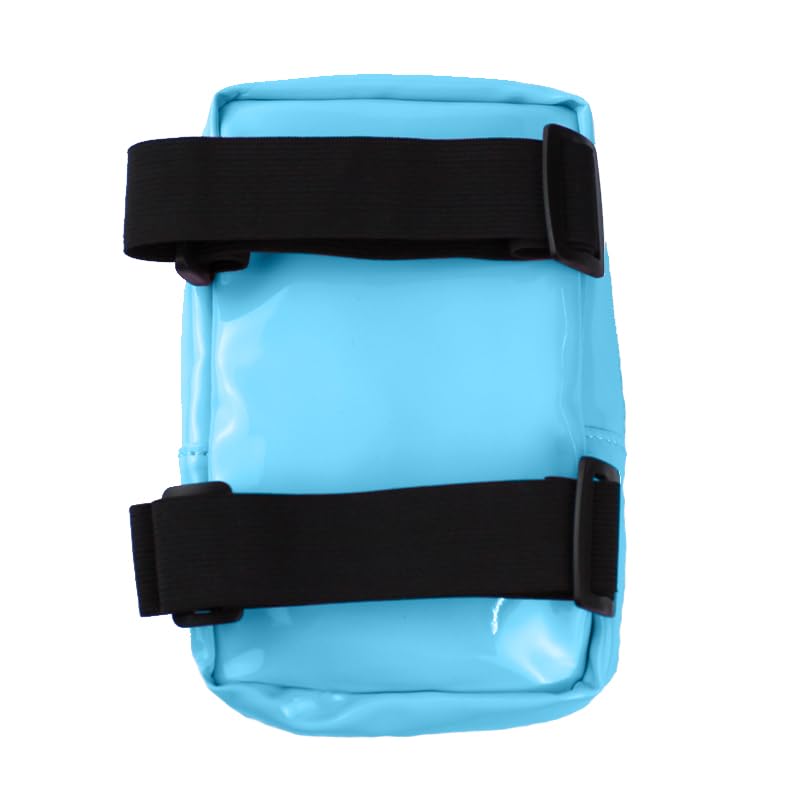 Glossy Thigh Bag | Leg Harness for Women | Outdoor Leg Pouch | Carnival Hiking Travel Fanny Pack with Adjustable Straps | Light Blue - color: Blue (light blue)