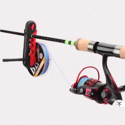 Compact Fishing Line Spooler Fishing Line Winder Fishing Line Winder Spooler Machine - color: BLACK-RED