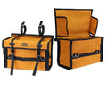 TrailMax Iron-Cloth Pack Pannier Bags, for Horse and Mule Packing, Heavy Duty Nylon Mesh, Washable, Incredibly Durable, Versatile, Orange and Black, Sold in Pair