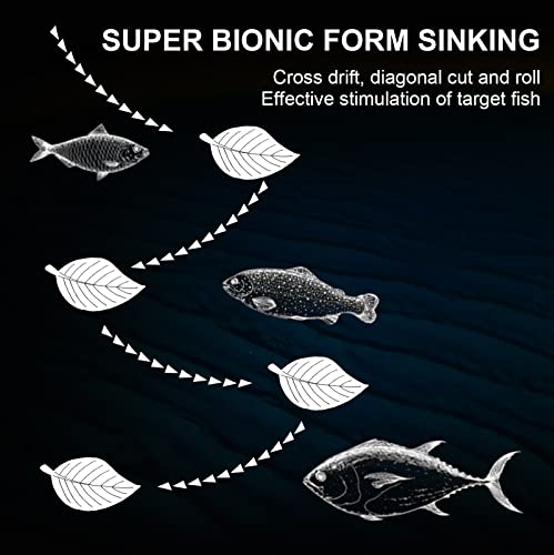 TRUSCEND Vibespinner Easy Catch Fishing Lures with BKK Hooks, Tail Spinner Baits with 4 Actions, Vibrating Swimming Flashing & Jigging for More Bites, Spoon Lures for Bass Trout Crappie Walleye Pike - color: E2-2.8oz-4.2"