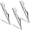 Deekin 3 Pcs Fishing Line Knot Quick Tie Fishing Knot Tying Tool Fly Nail Knot Tool Fly Angler Accessories Fly Tying Equipment for Hooks Lures Lines Men - color: Silver