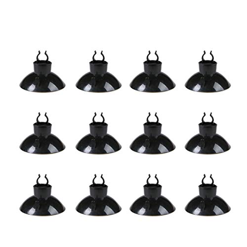 JIH Aquarium Air Pump Accessories Set -25 Feet Airline Tubing Black Standard, Air Stones,Check Valves, Suction Cups and Connectors