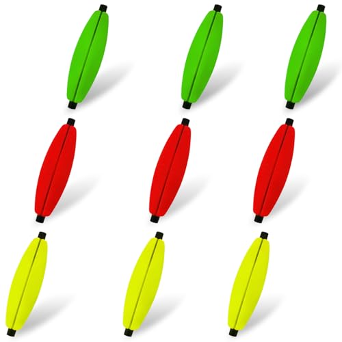 Narcissus Fishing Slotted Peg Float – Slip Bobbers for Fishing, Catfishing Tackle, Fishing Bobbers for Bass, Santee Rig, Easy Line Insertion, No Threading - color: 9pcs-2in