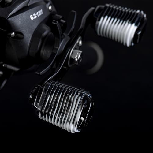 Karlak 2pcs Fishing Reel Handle G Sleeve Baitcaster Knob Covers for Fishing Reel - color: Black