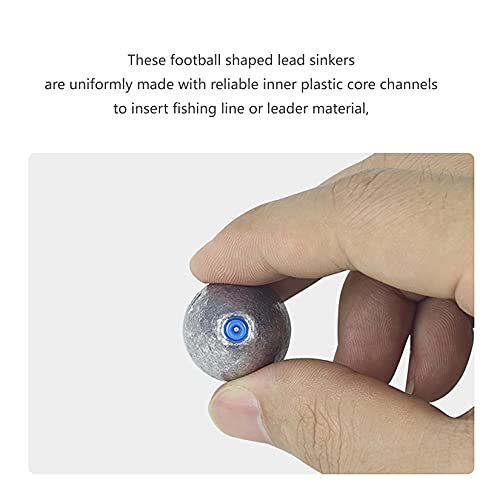 Egg Fishing Sinkers Weights Assortment Lead Oval Shape Bass Casting Worm Bullet Tackle for Saltwater Freshwater Fishing - style: Snap-barrel-swivels