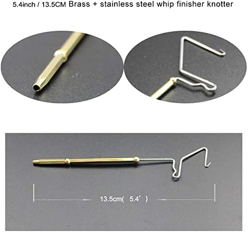 GREATFISHING 4pc Fly Tying Tools Combo Kit - Stainless Steel Whip Finisher, Bodkin, Bobbin, Disc Bobbin