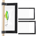MAQUITA 20PCS Clear See Through PVC Fishing Lure Covers Protect Pets and Fishermen Safe from Sharp Hook Transparent Lures Fishing Bait Hook Storage 10L+10M