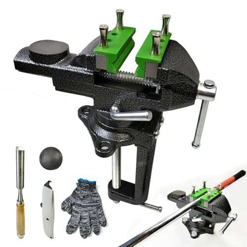 Golf Club Regripping Kit, Optional Professional or Basic Golf Grip Replacement Tools, 2-In-1 Bench Vise or Mini Table Vise, Fixed Rubber Clip, Hook Blade, Grip Tape Remover - size: 2-in-1 Professional Edition