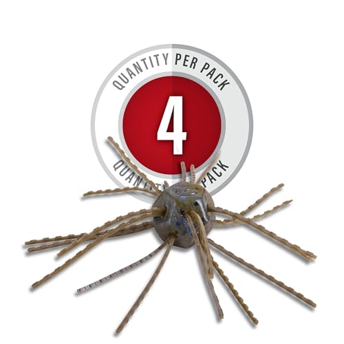 Strike King Tumbleweed Floating Fishing Lure, Finesse Creature Bait, 3-Inches, 4-Pack - color: Blue Craw