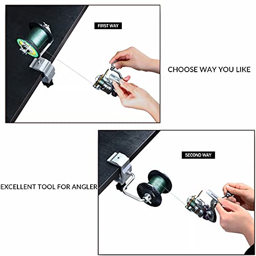 THKFISH Fishing Line Spooler Fishing Line Winder Spooler Fishing Accessories Adjustable Stable Portable Fishing Line Spooler/Fishing Line Remover - color: A -Short- Line Spooler