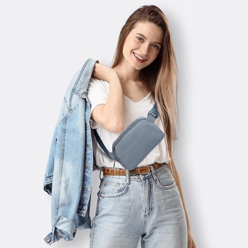 JSJ Mini Fanny Pack for Women & Men,Valentines Day Gifts for Girls Teens Kids Daughter Sister Her,Trendy Stuff Crossbody Bags Cute Everywhere Belt Bags. (Navy Blue) - color: Navy Blue