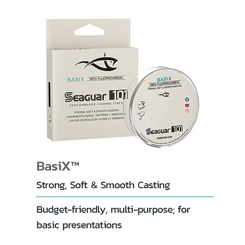 Seaguar Basix Freshwater Mainline, 100% Fluorocarbon Fishing Line, Multiple Sizes - size: 8lbs/200yds