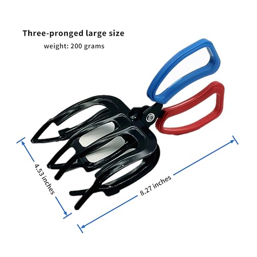 3 Fish Claw Gripper, Fishing Pliers, Fish Gripper, Metal Control Clamp Tong Tackle Tool, Multi-Functional Light Weight Accessories - color: 3 Claw*1+ 2 Claw*1