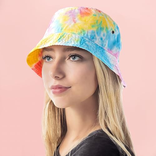 Cotton Bucket Hat Packable Sun Hat – Unisex Summer Travel Beach Fisherman Hat for Men Women Outdoor Fishing Hiking - color: 1. Color 5, size: Large-X-Large
