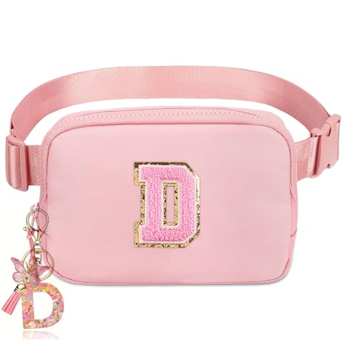 Initia Belt Bag - Waist Pack, Trendy Fanny Pack for Girls & Teen Women, Ages 8-12, Birthday Gifts - color: Pink, style: D
