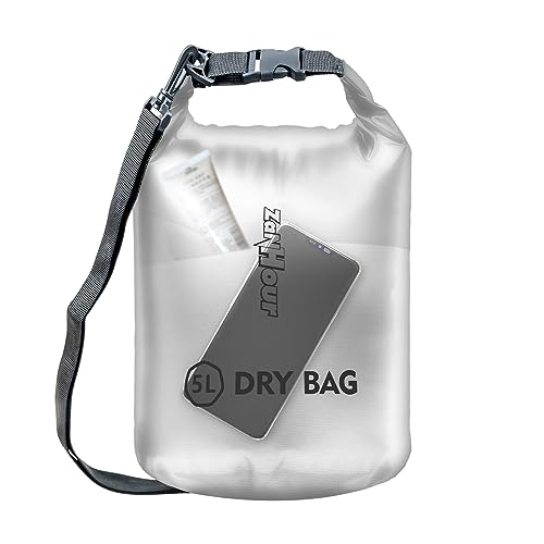 Waterproof Dry Bag - Roll Top Transparent Storage Bag,2L/5L/10L/20L,Suitable for Traveling, Swimming, Kayaking, Camping, Fishing, Rainy Day Trips - color: White, size: 10L