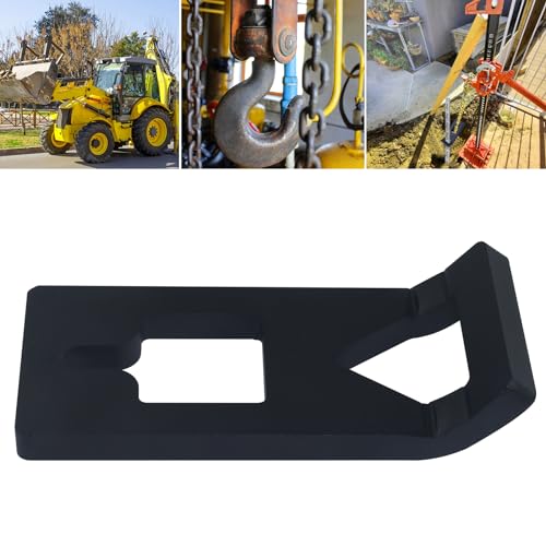 Heavy-Duty Steel T-Post Puller Plate, T Post Puller Fence Post Puller, T Post Puller Tool (Replace S16110400) - Works with Tractor Buckets, Chains, Jacks, or S-Hooks for Quick T-Post Removal