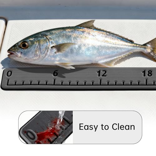 HZshark EVA Foam Fish Measuring Board, Fish Ruler with 3M Self-Adhesive Backing, 36" Fishing Tape Measure for Boats Sailboats Yachts Kayaks - color: Dark Grey, size: 4.5"*36"