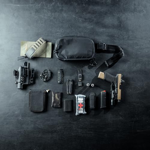 Eberlestock Fade Flex - Concealed Carry Waist Bag - Tactical Men's Fanny Pack with Adjustable Waist Belt - 10” W x 6”H x 3” D - Olive - color: Olive, size: Standard