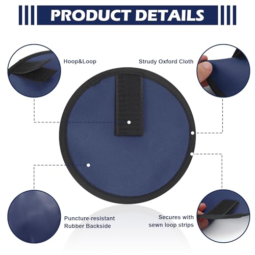 Fishing Lure Covers 8 Pack Fishing Lure Wraps Durable Fishing Hook Cover Bait Storage Protectors 6" Lure Shield Guard Protector to Keep Fishermen Safe for Rod (Blue) - color: Blue