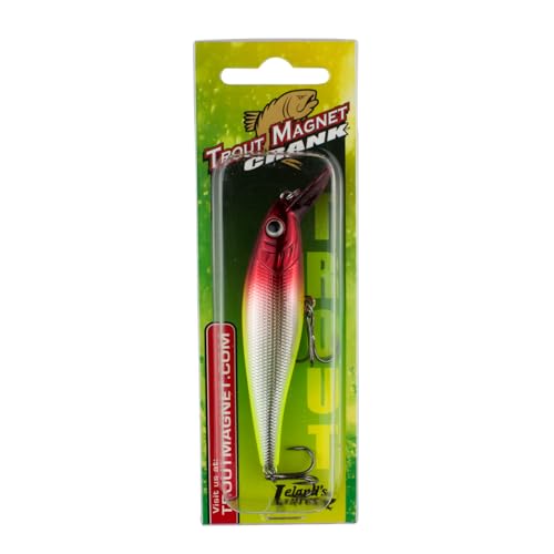 Trout Magnet Trout Crank Top Water Fishing Bait, Runs 2-4 Feet Depth with Small Rattles for High Effectiveness, Great Fishing Lure for Freshwater - color: ZG, size: 3.5"