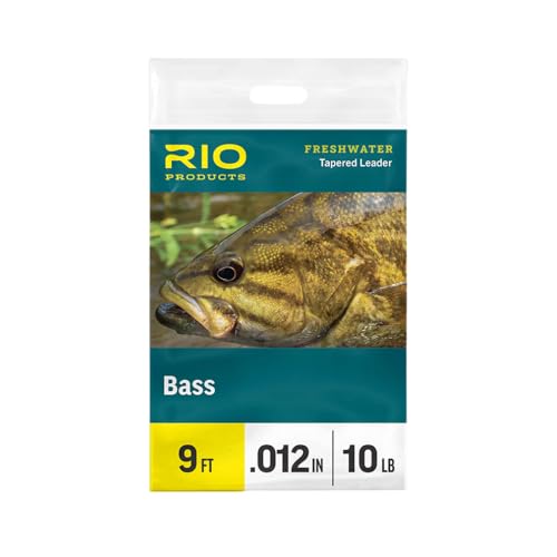Rio Products Bass Leader, Freshwater Tapered Leader for Fly Fishing, Designed for Bass Fly Fishers - size: 16LB
