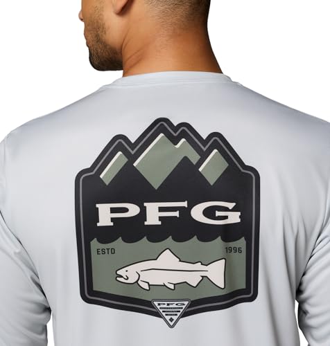 Columbia Terminal Tackle PFG Shield Long Sleeve - color: Cool Grey, size: Small