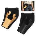 Slide-in Fishing Rod Hip Holster: 2pcs Hands-Free Waist Rod Holder Pole Gear with Stash Pocket for Fly & Bank Fishing - color: Black