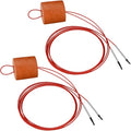 2 Pcs Fishing Stringer Heavy Duty with Float, Fish Stringer System, 15 ft 550lbs Fishing Holder with Metal Needle, Durable Rubber for Caught Fish Freshwater Saltwater Angling - color: Red