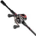 Lew’s MACH Jacked Baitcast Reel and Fishing Rod Combo, HM50 Graphite Rod, Tanso Tech Reel Frame and Sideplate, Carbon Fiber Drag System, 7.5:1 Gear Ratio - size: 6-Foot 10-Inch