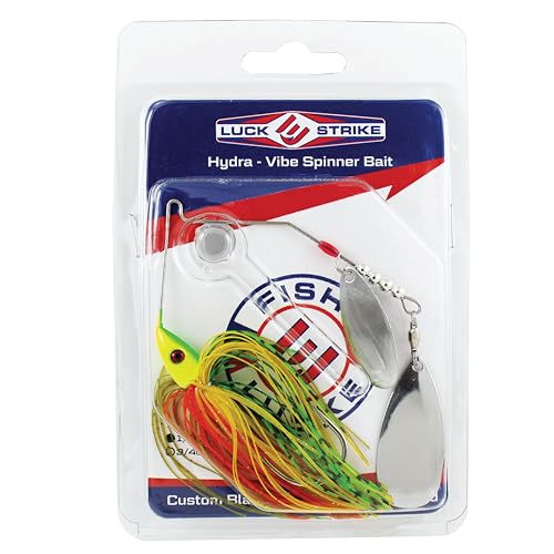 Luck E Strike Hydra-Vibe Spinner Bait with Custom Blades - color: Shell Cracker, size: 1/2 OZ